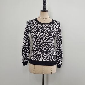 Milly Minis Cheetah Jacquard Knit Pullover